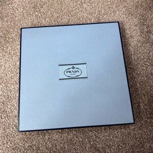 Prada Light Blue Box with Navy Trim